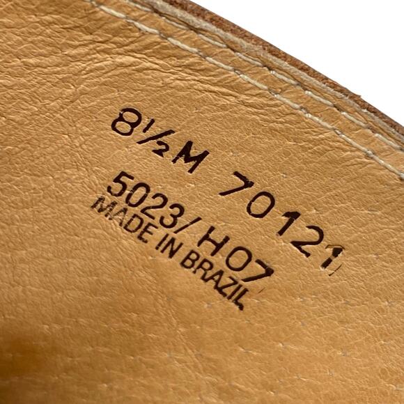 Frye Women’s Cheryl Triple Ring Brown Leather Mule Clog Size US 8.5 - Picture 11 of 11